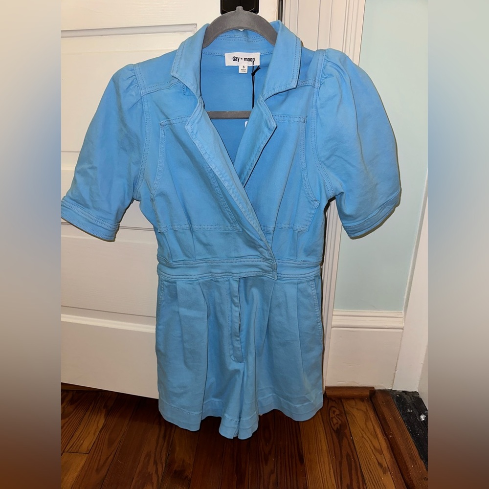 DAY + MOON BLUE ROMPER - WOMENS SIZE SMALL